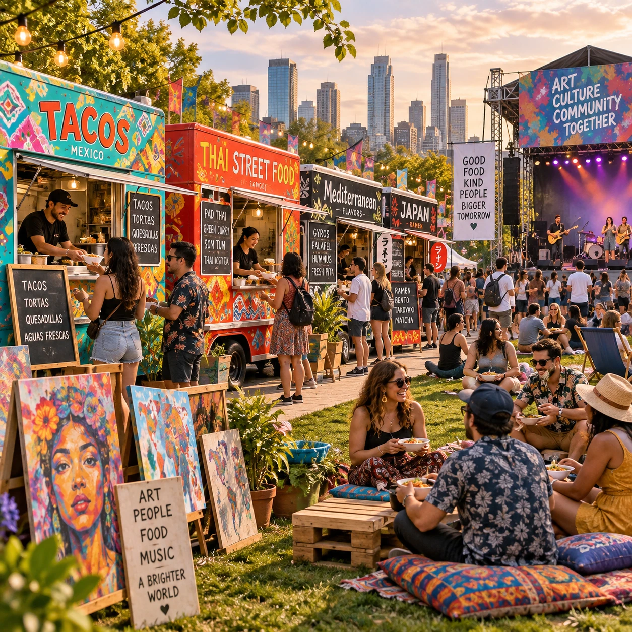 Kuchnia świata na festiwalach – przegląd food trucków